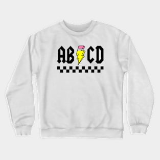 ABCD Funny Teacher Crewneck Sweatshirt